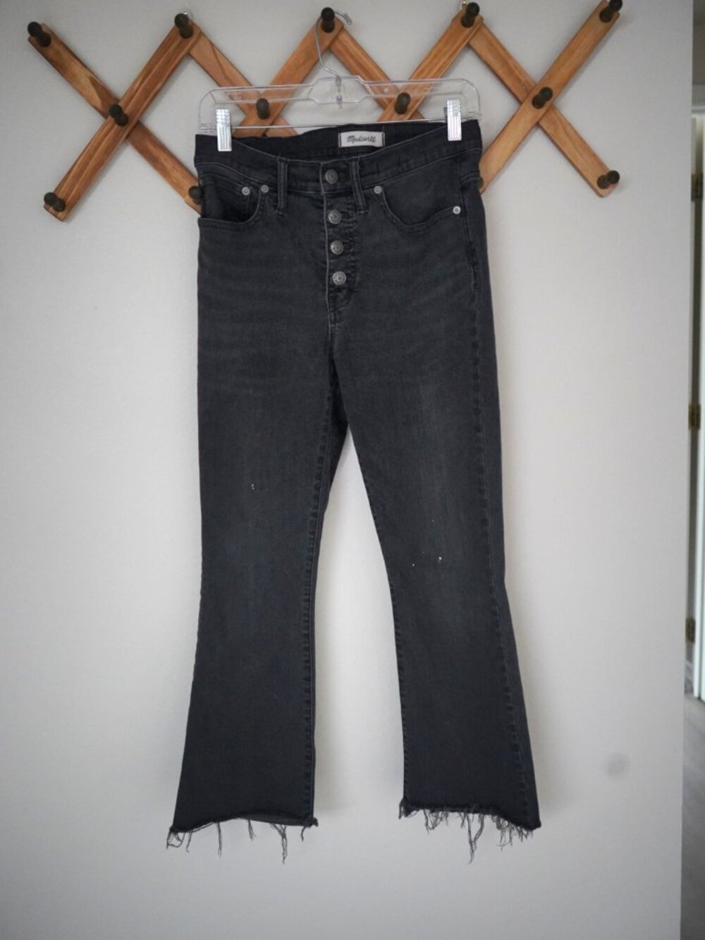 Madewell Cali Demi-Boot Jeans with Raw Hem Size 27 Petite